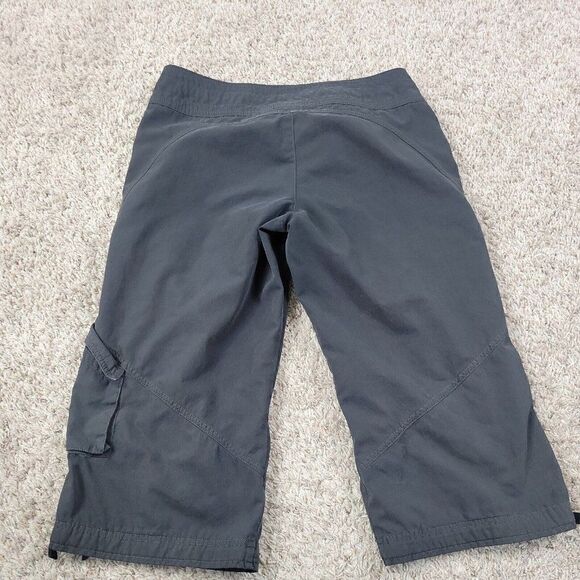 Nike CapriPants Womens Small Black Swoosh Casual Ladies Drawstring FADE - Picture 8 of 8